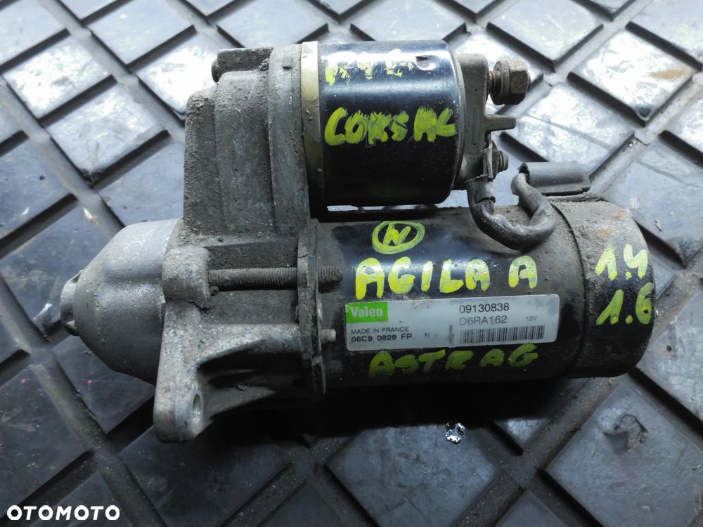 ROZRUSZNIK OPEL CORSA 1.2 16V 09130838 D6RA162 POSIADAM 6 SZT - 6