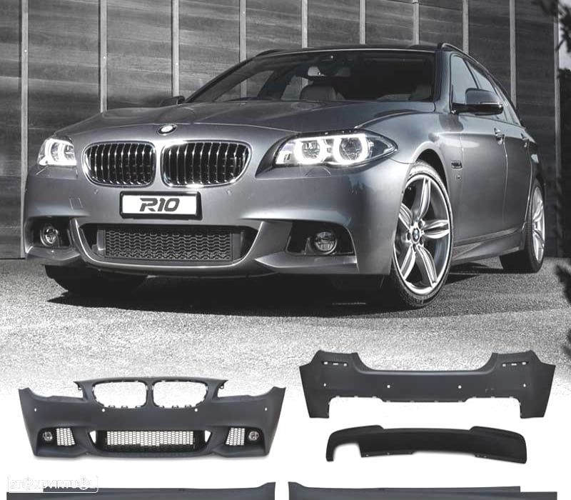 KIT CARROÇARIA BMW F11 TOURING LOOK M 10-13 COM PDC + LAVA-FARÓIS - 1