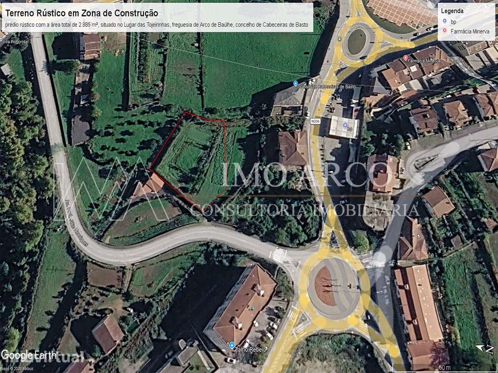 Terreno Urbano para Construção - Arco de Baúlhe - Grande imagem: 2/4