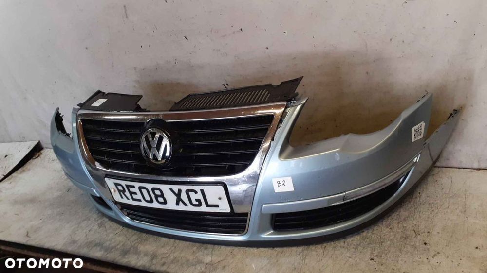 ! ZDERZAK PRZÓD PRZEDNI DO VOLKSWAGEN PASSAT B6 LB5M BŁĘKITNY - 3