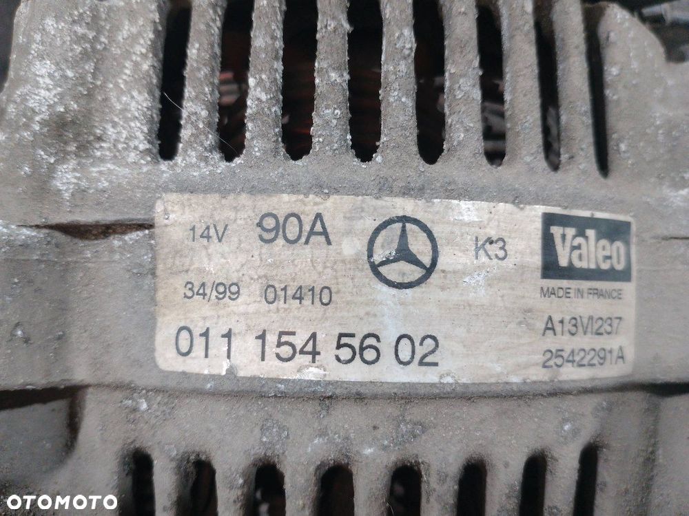 ALTERNATOR MERCEDES-BENZ KLASA A W168 0111545602   2542291A   A13VI237 1.4 - 2