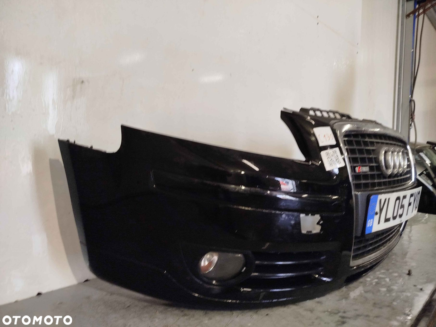 ^ ZDERZAK PRZÓD PRZEDNI AUDI A3 8P LIFT FL LC9Z CZARNY HALOGENY - 3