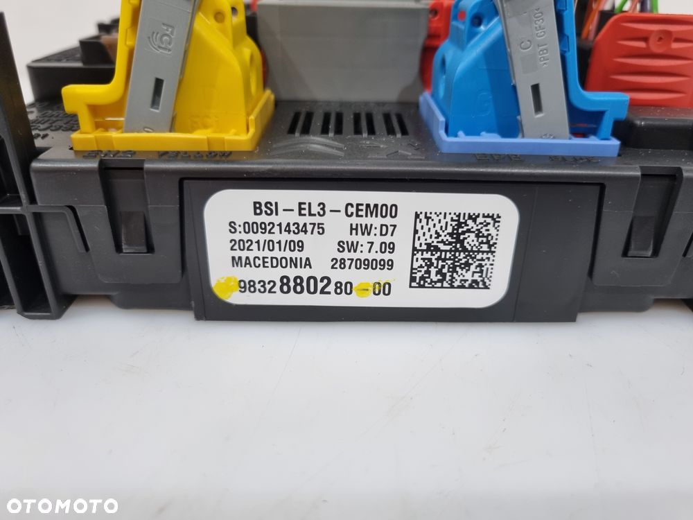 PEUGEOT CITROEN OPEL STEROWNIK MODUŁ BSI EL3 9832880280 - 5