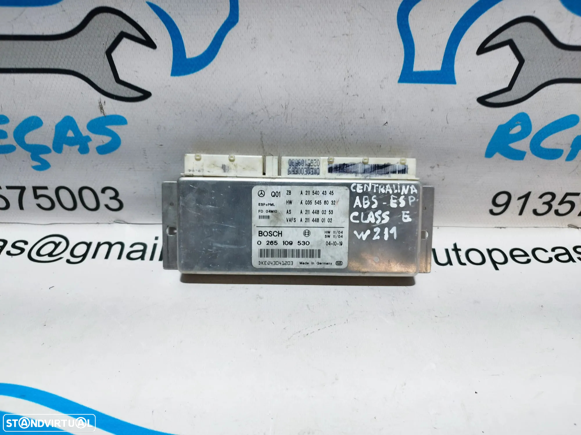 CENTRALINA MÓDULO ELETRÓNICO ABS/ ESP MERCEDES CLASS CLASSE E W211  265109530 - 3