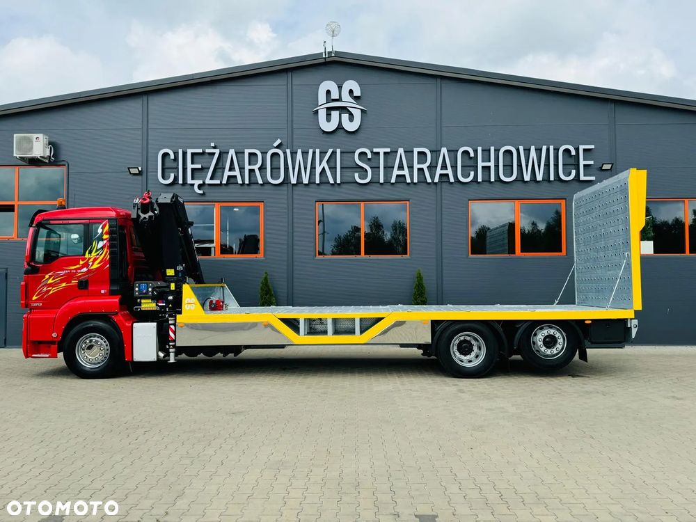 MAN MAN MAN TGS TGX 26.360 E5 laweta uniwersalna 10,2m + Dźwig HDS HMF 1420 K2 / do przewozu kontenerów / pomoc drogowa / platforma / energetyka/ kran krane dzwig hds żuraw - 40