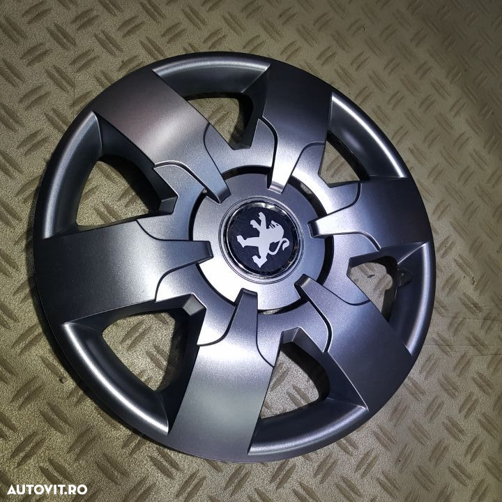 Capace roti PEUGEOT r16  la set de 4 buc,Capace janta aliaj,Embleme - 3