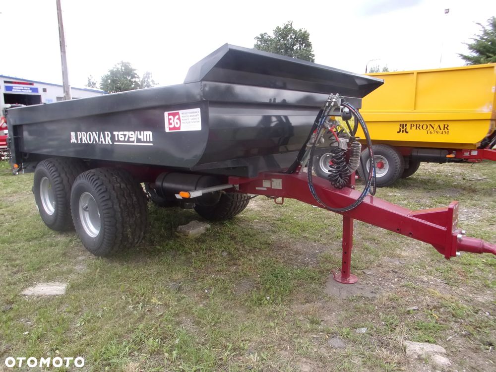 Pronar Przyczepa budowlana-skorupowa PRONAR T-679/2-12t, T679/3-10t, T679/4M-8,5t, T679/4MN-8,5t- Ursus T-041 - ładowność 7-ton, Kellfri 23-D60 - 6-ton, Kellfri 23-D90 - 9-ton - 12