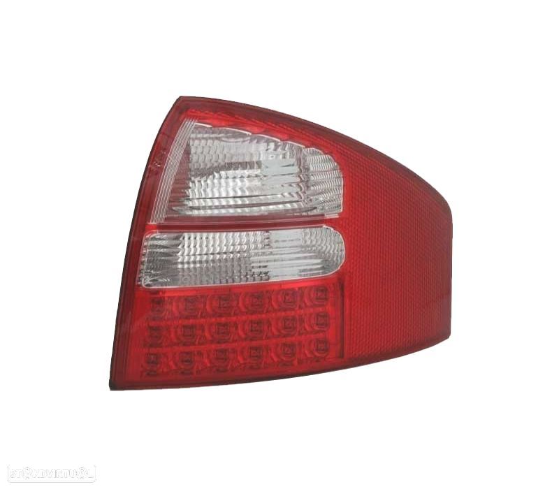 FAROLINS AUDI A6 4B 97- 05 LED VERMELHO BRANCO - 3