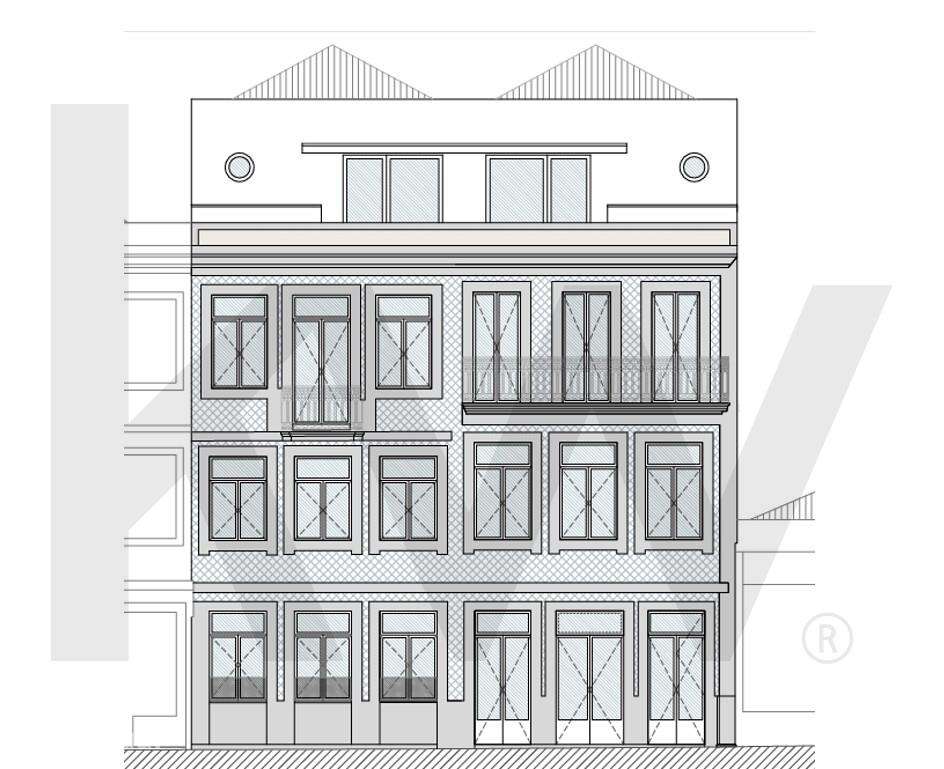 **Prédio para reabilitação com projeto aprovado no Marquês, Porto** - Grande imagem: 3/4