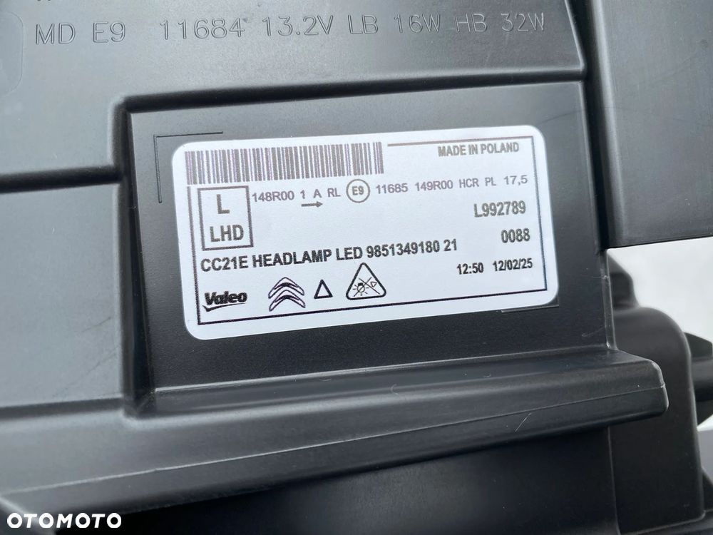 lampy citroen c3 IV c3 aircross e-c3 full led komplet eu całe - 7