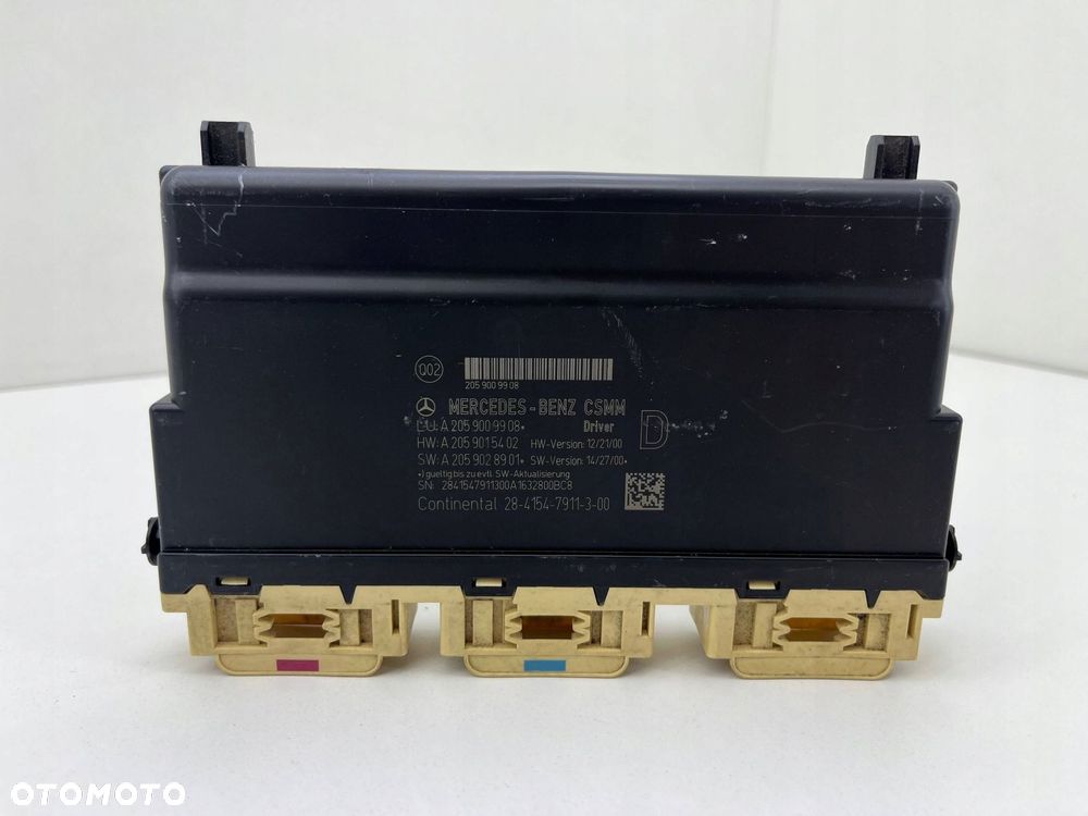 MERCEDES W205 MODUŁ STEROWNIK FOTELA KIEROWCY A2059009908 - 1