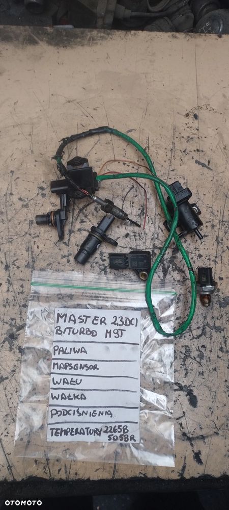 RENAULT MASTER III 2,3DCI BITURBO M9T czujnik wału wałka paliwa spalin mapsensor podciśnienia - 1