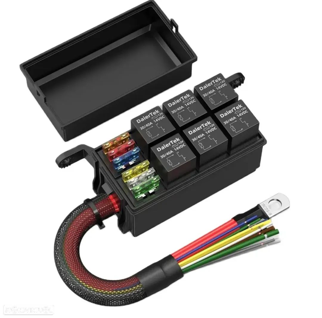 Caixa Suporte de Fusíveis e Relés Universal + pré instalação - 1
