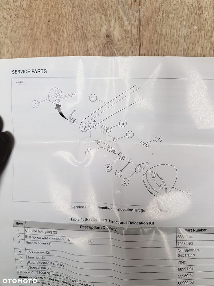 Uchwyt mocowanie kierunkowskazów Harley Davidson Softail 53959-06 - 13