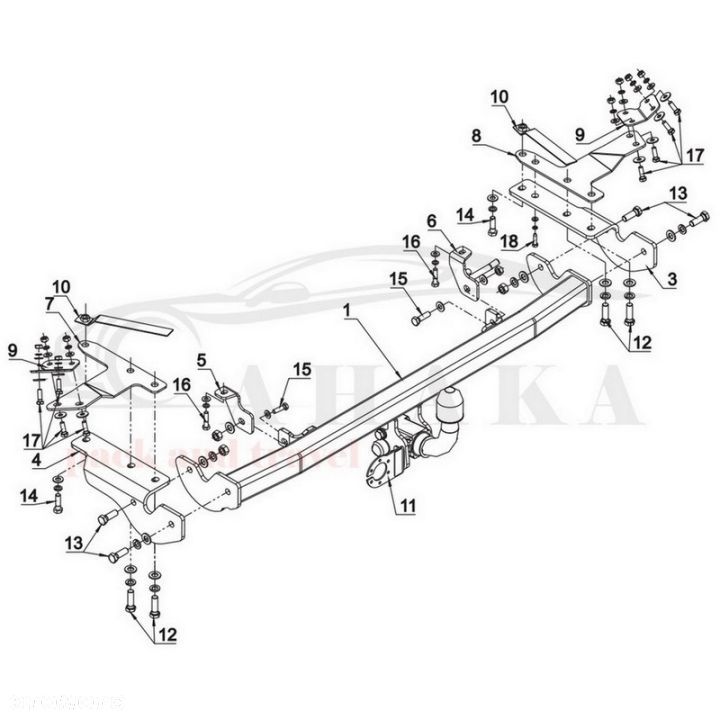 Hak Holowniczy Automat Do Toyota Corolla Verso 2004-2009 - 3