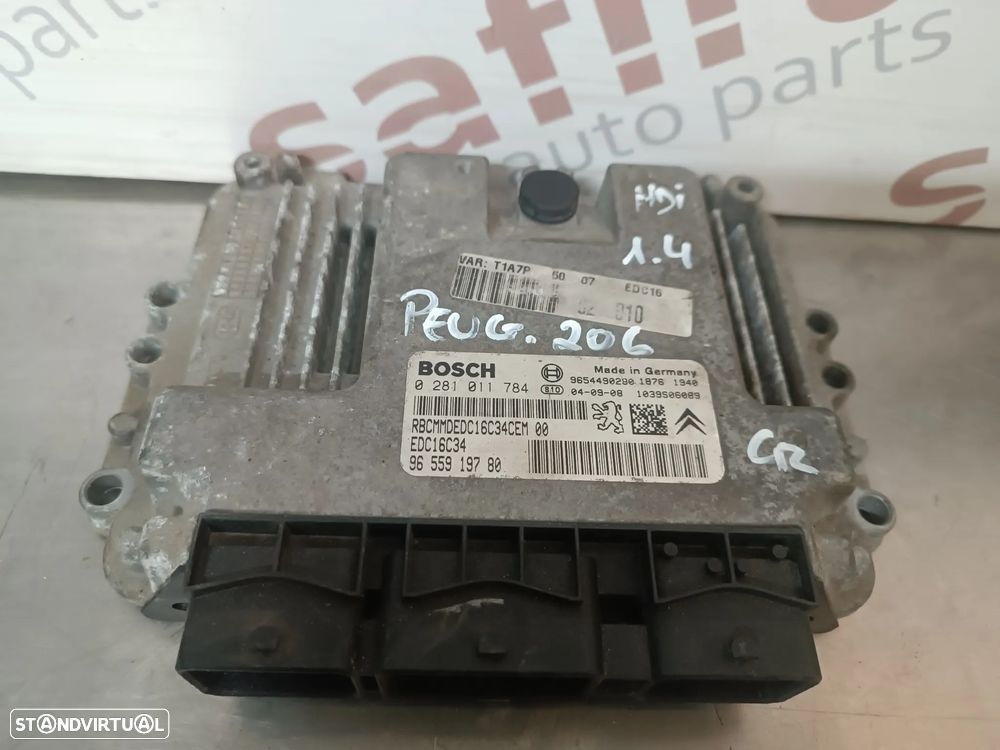 UNIDADE / CENTRALINA DO MOTOR PEUGEOT 206 1.4HDI 0281011784 9655919780 - 1