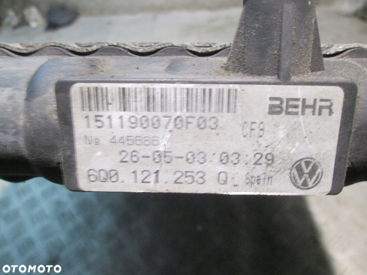CHŁODNICA WODY SEAT IBIZA III 1.4 6Q0121253Q - 4