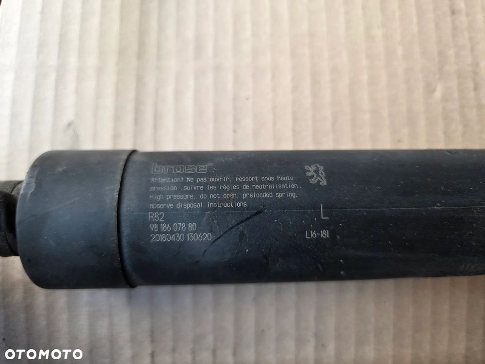 Siłownik teleskop klapy bagażnika elektryczny Peugeot 508 II SW LEWY PRAWY - 6