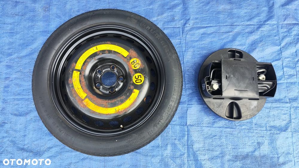 KOŁO DOJAZDOWE ZAPASOWE 19'' T155/70R19 ZESTAW NAPRAWCZY NARZĘDZIA LEWAREK UCHO HOLOWNICZE HAK KLUCZ DO KÓŁ MERCEDES W221 CL W216 - 1
