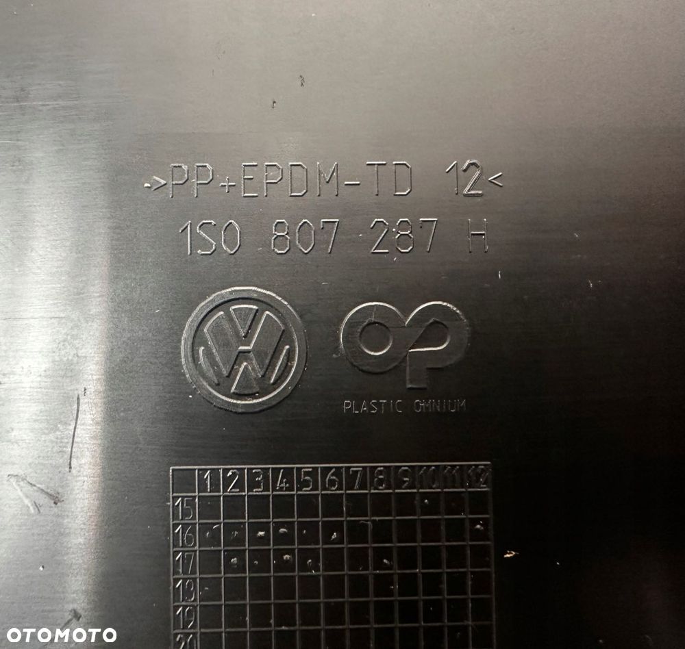 VW UP RAMKA OSŁONA LISTWA POD TABLICE 1S0807287H - 3
