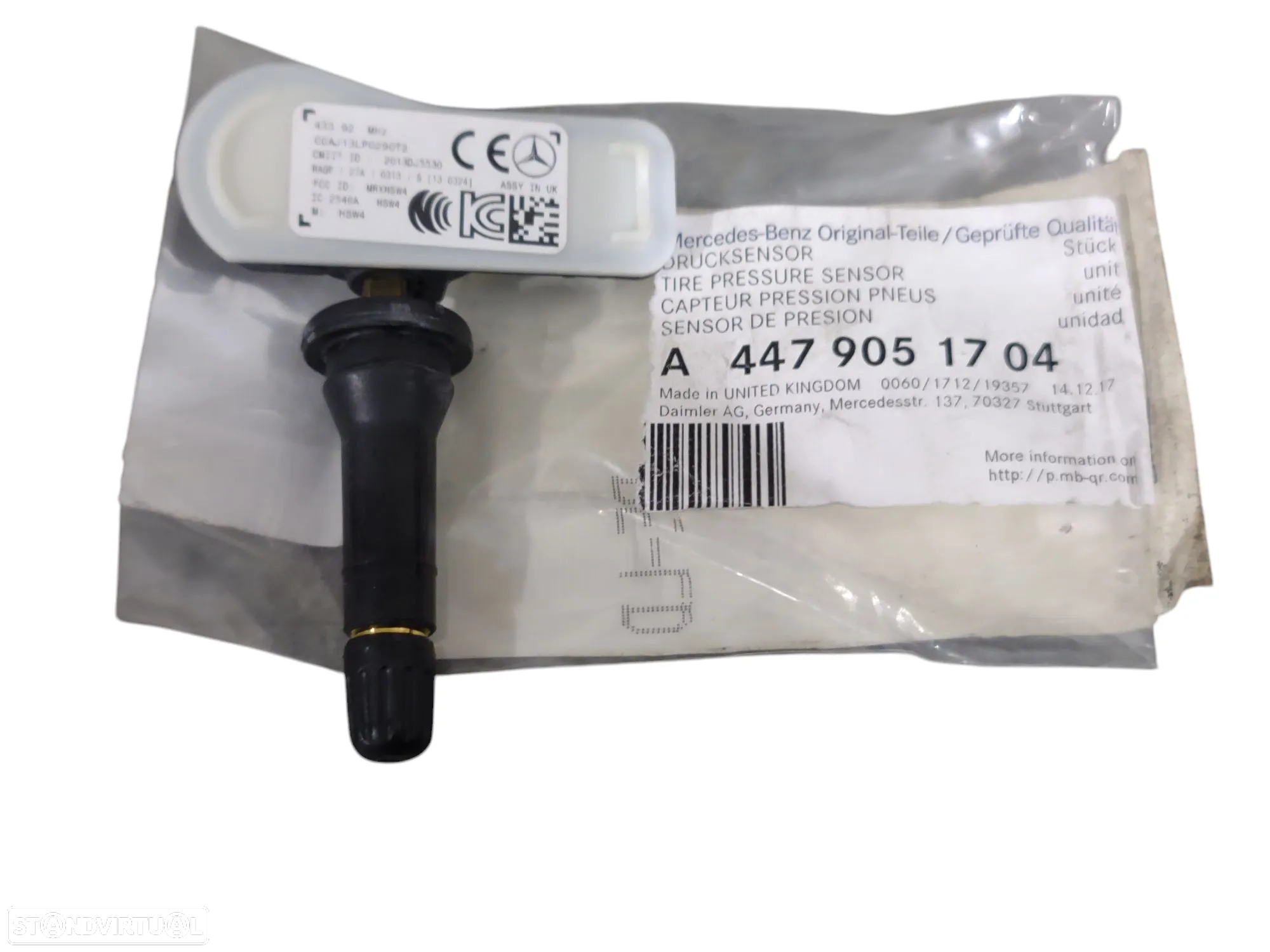 Válvula Nova Original Pressão Pneu Sensor TPMS Mercedes A4479051704 - 2