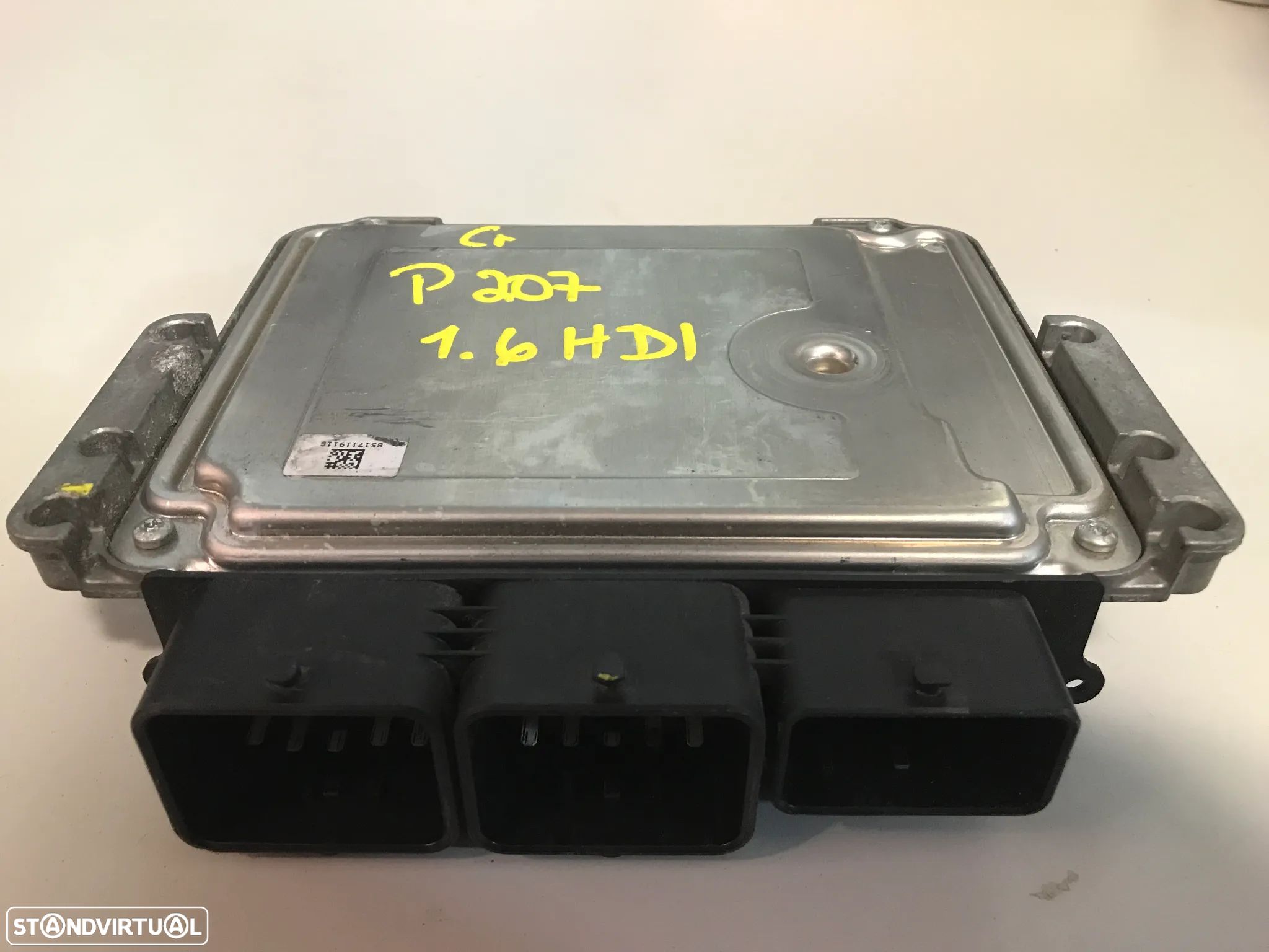 CENTRALINA DO MOTOR PEUGEOT 308 / CITROEN C3 1.6HDI 9677013180 0281017333 EDC17C10 - 1
