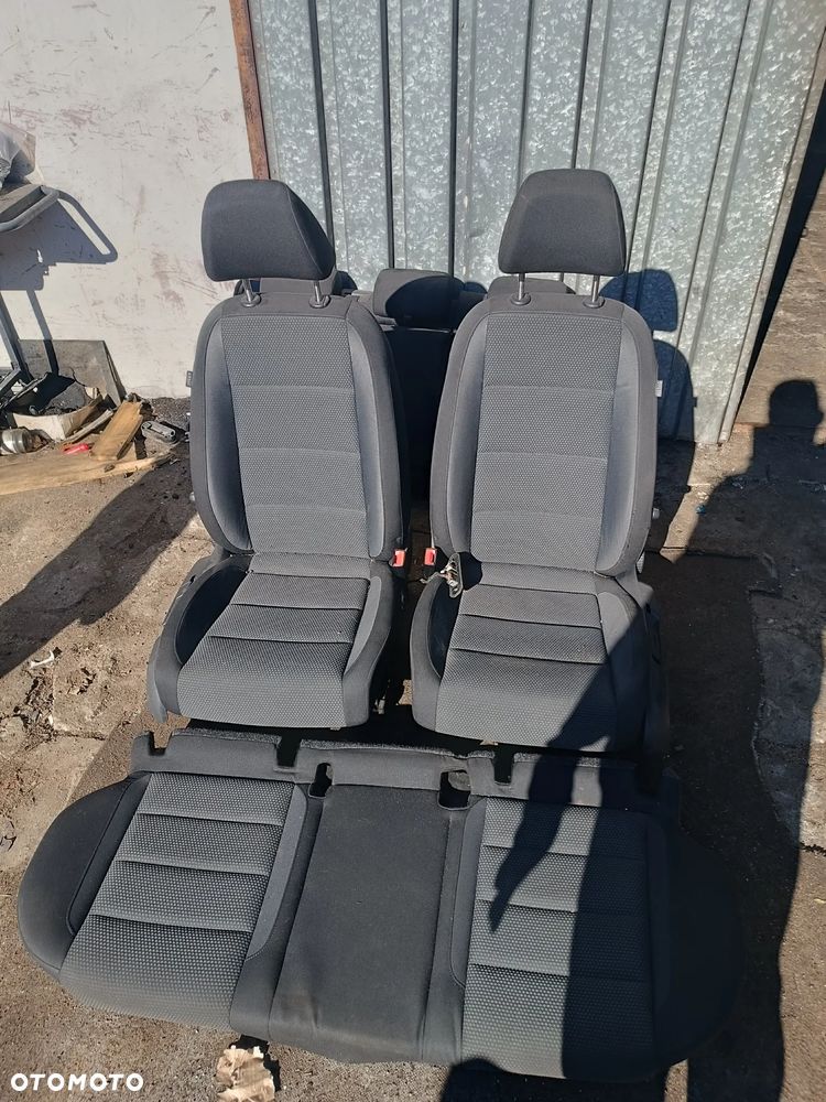 VW GOLF VI 2008R KOMPLET FOTELI WELUR FOTEL KIEROWCY PASAŻERA TYŁ - 1