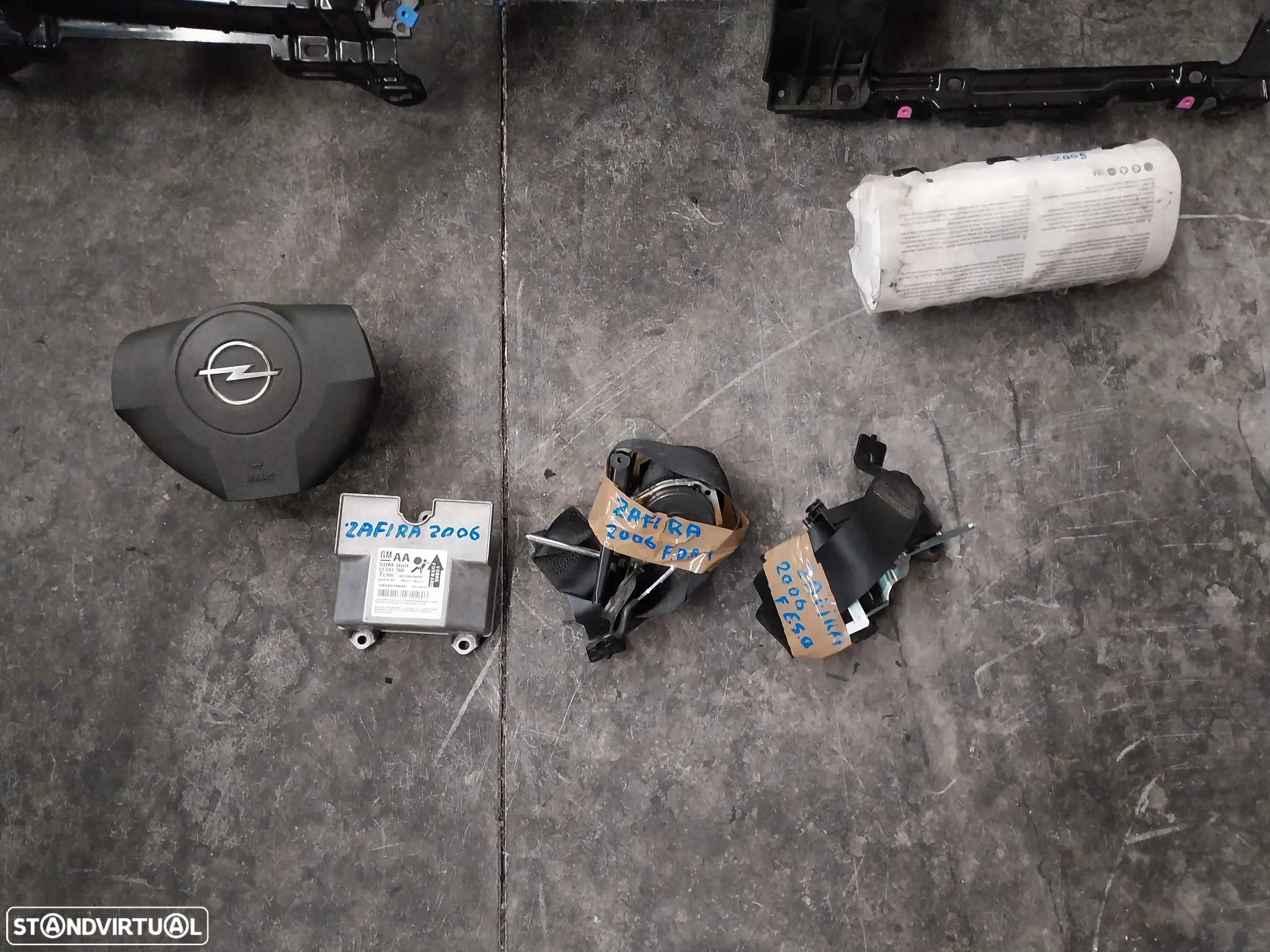 Kit airbag Opel Zafira ano 2006 - 5