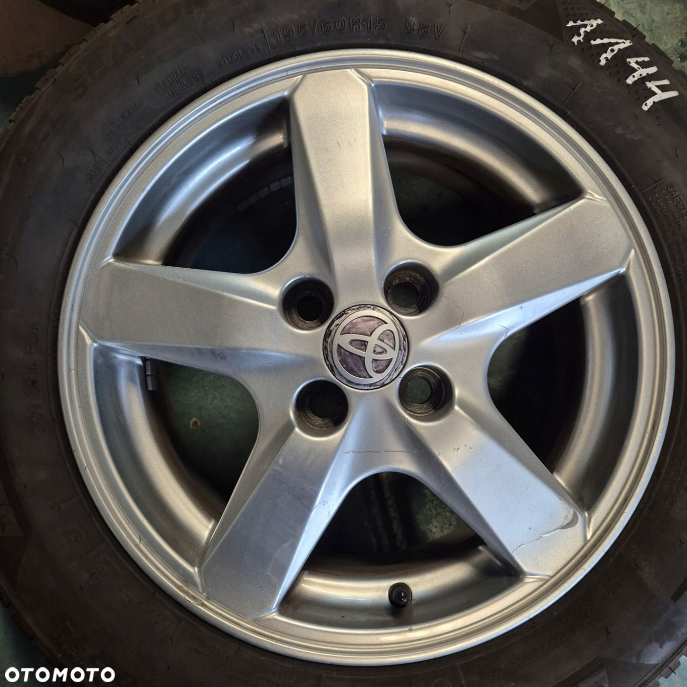 CAŁOROCZNE KOŁA 15 ORYGINAŁ TOYOTA YARIS i20 SWIFT RIO 195/60 R15 - 5