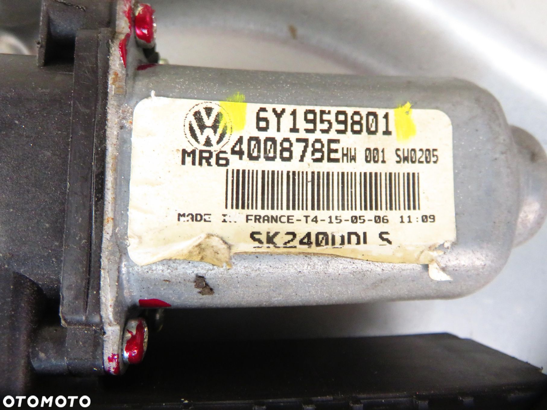 PODNOŚNIK SZYBY LEWY PRZEDNI SKODA FABIA I  6Y1837751GF 6Y1959801 - 7