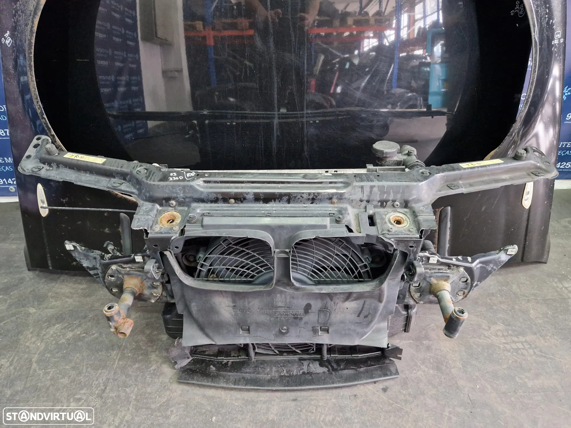 Frente completa usada BMW 330D E46 PACK M FASE 2 XENON parachoques capot oticas guardalamas - 6