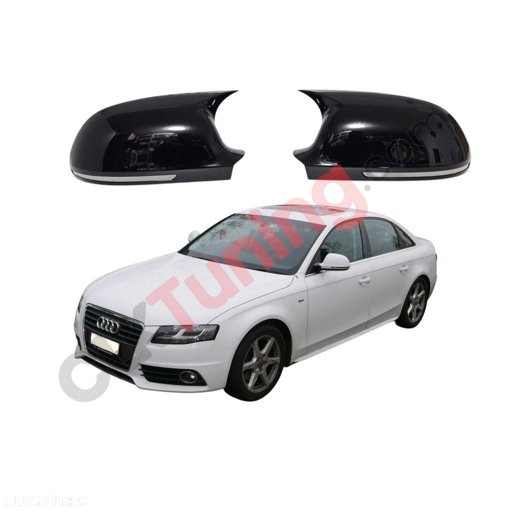 Capace oglinzi model Batman pentru Audi A4 B8 - 1