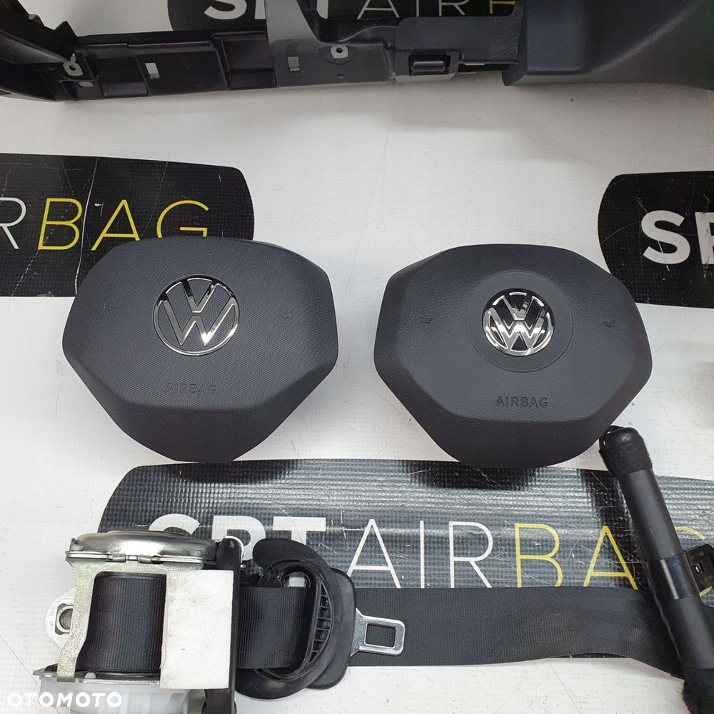 VW CADDY 2K7 DESKA ROZDZIELCZA KONSOLA KOKPIT PULPIT PODUSZKI AIRBAG AIR BAG PASY KIT SET - 8