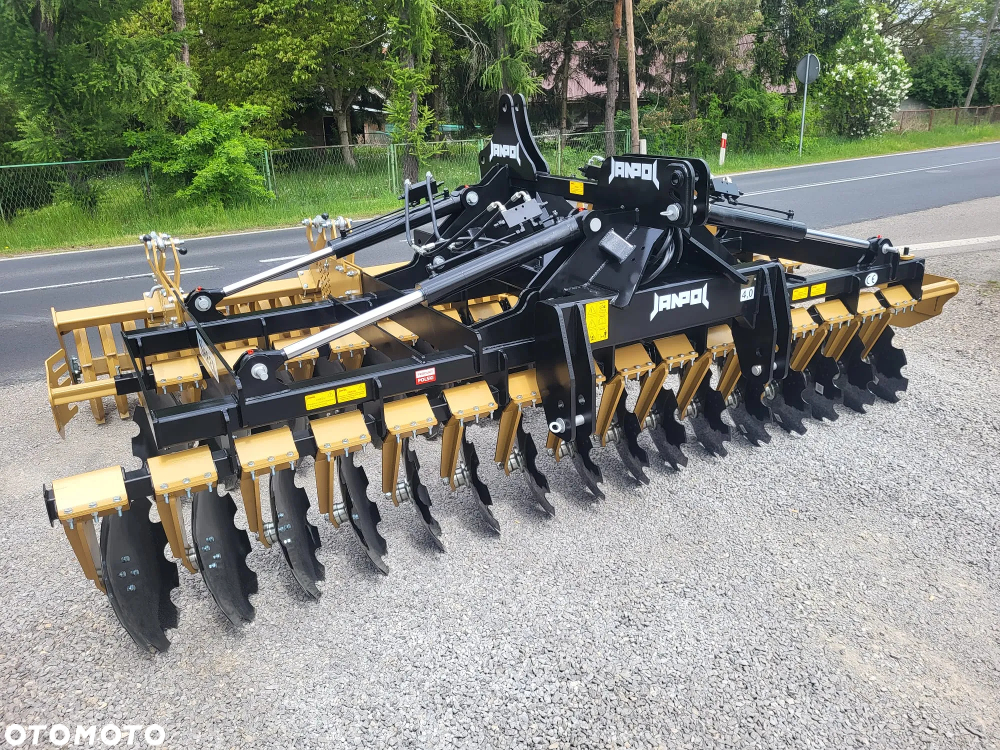 brona talerzowa hydrauliczna JANPOL SHREK 5m 560 talerz daszek 600 HIT - 5