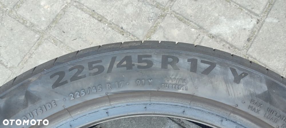 OPONY LETNIE 225/45R17 Y CONTINENTAL PREMIUM CONTACKT 6 91Y (1020) 7mm 2 SZTUKI PARA - 4
