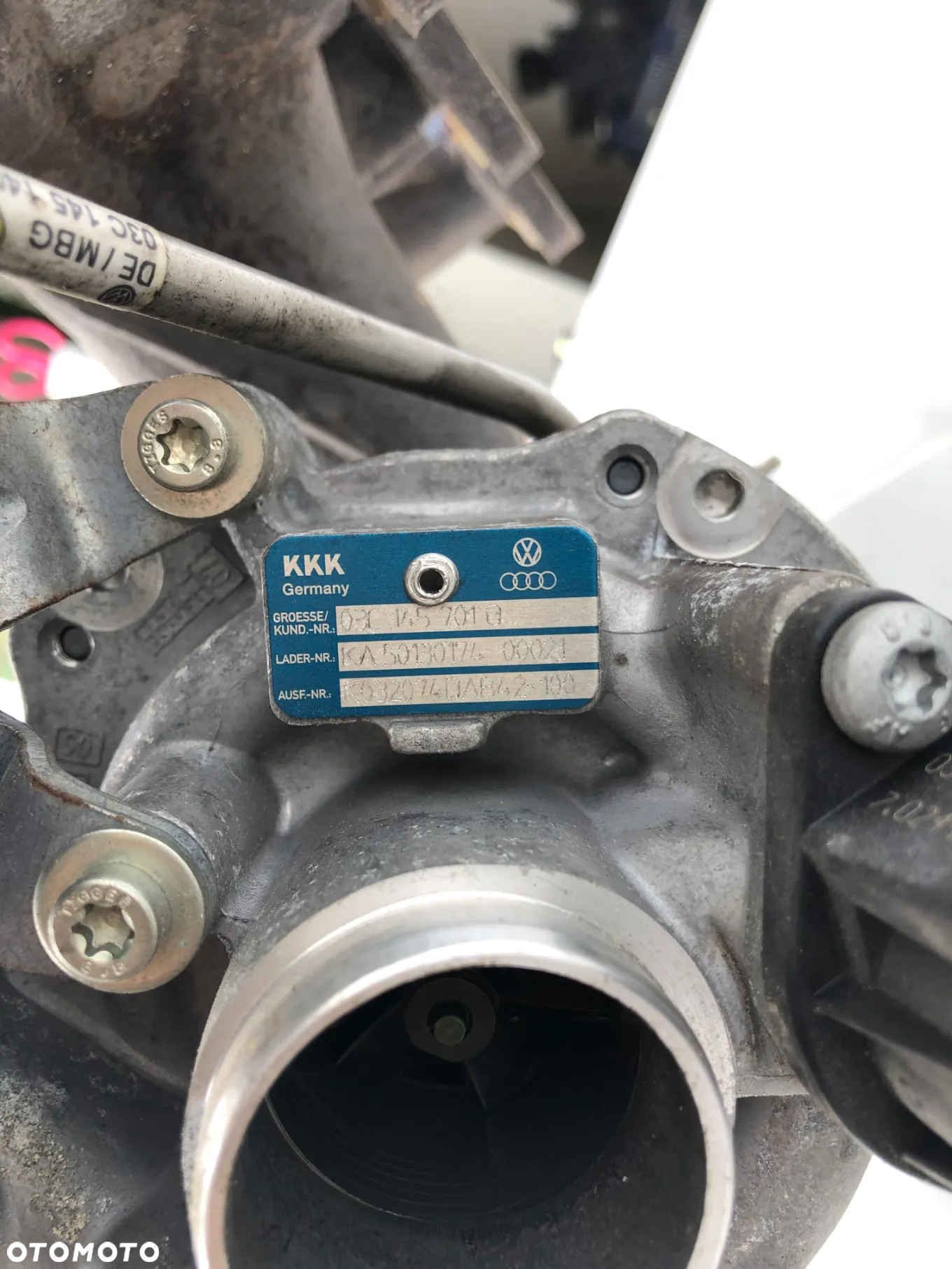 Turbina Turbosprężarka Turbo Vw Audi Skoda 03C145701Q  POTESTOWA MINIMALNY PRZEBIEG - 8