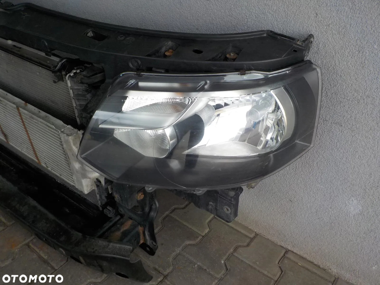 VW T5 LIFT KOMPLETNY PRZÓD PAS PRZEDNI WZMOCNIENIE CHŁODNICE LAMPY - 2