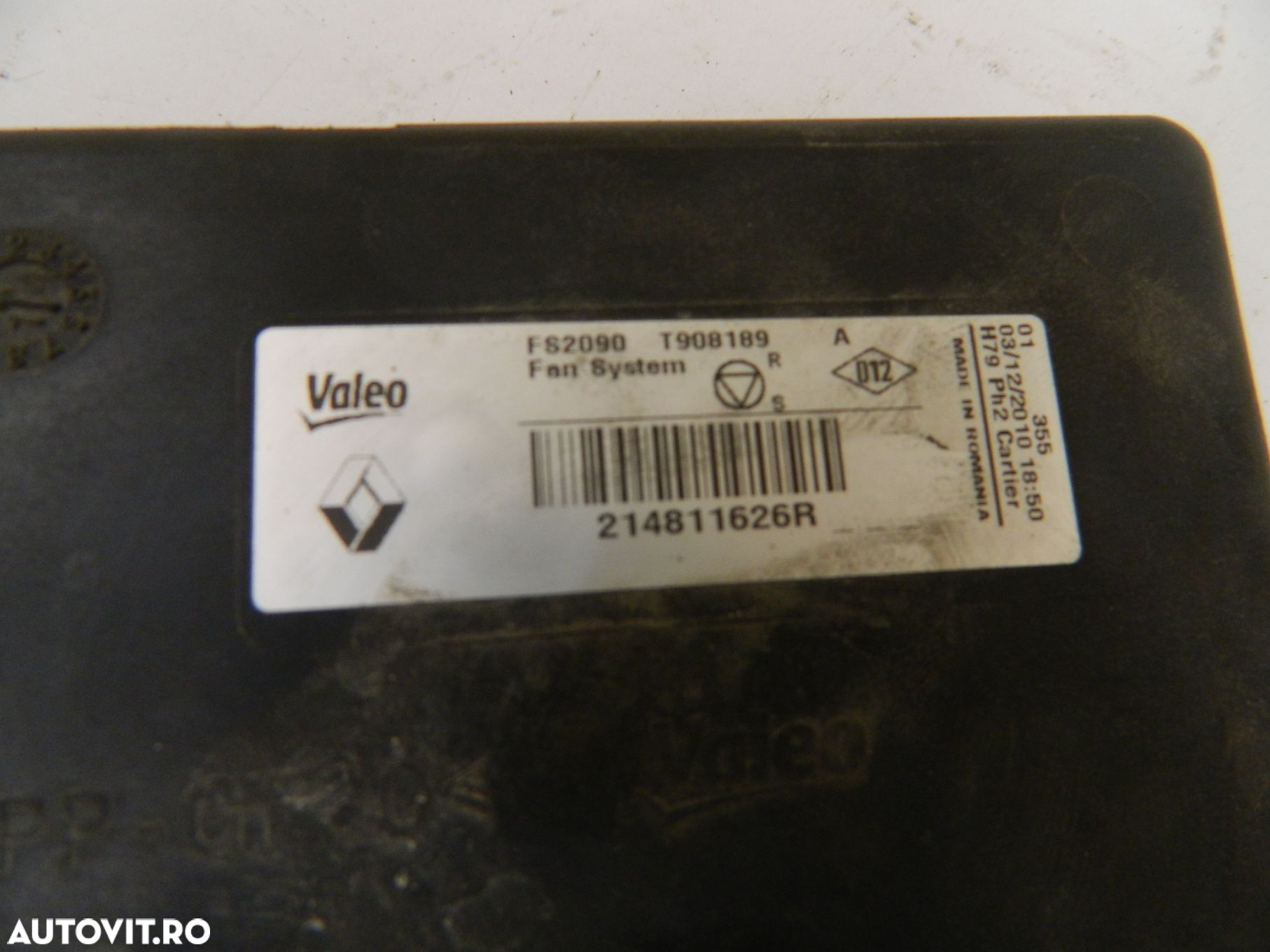 Electroventilator Dacia Duster 1, 2009, 2010, 2011, 2012, 2013, 2014, 2015, 2016, 1.5 DCI, cod OE 214811626R - 3