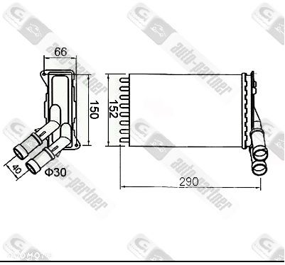NAGRZEWNICA CITROEN PEUGEOT ZX BERLINGO XANTIA XSARA 306 PARTNER - 1