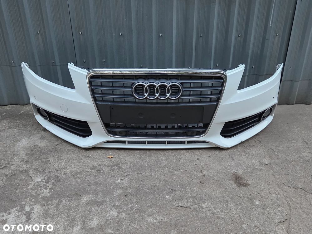AUDI A4 B8 07-11 ZDERZAK PRZÓD PRZEDNI POD PDC KOMPLETNY LY9C POMORSKIE