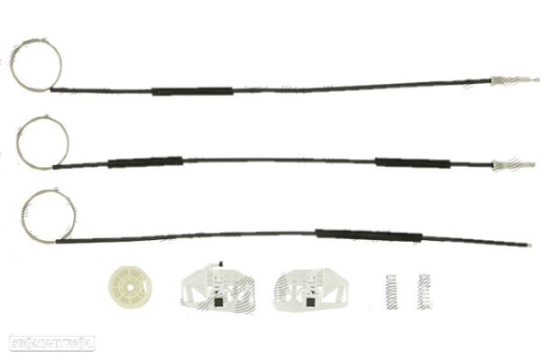 Kit de reparação elevador vidro porta Berlingo Partner 1996- - 1