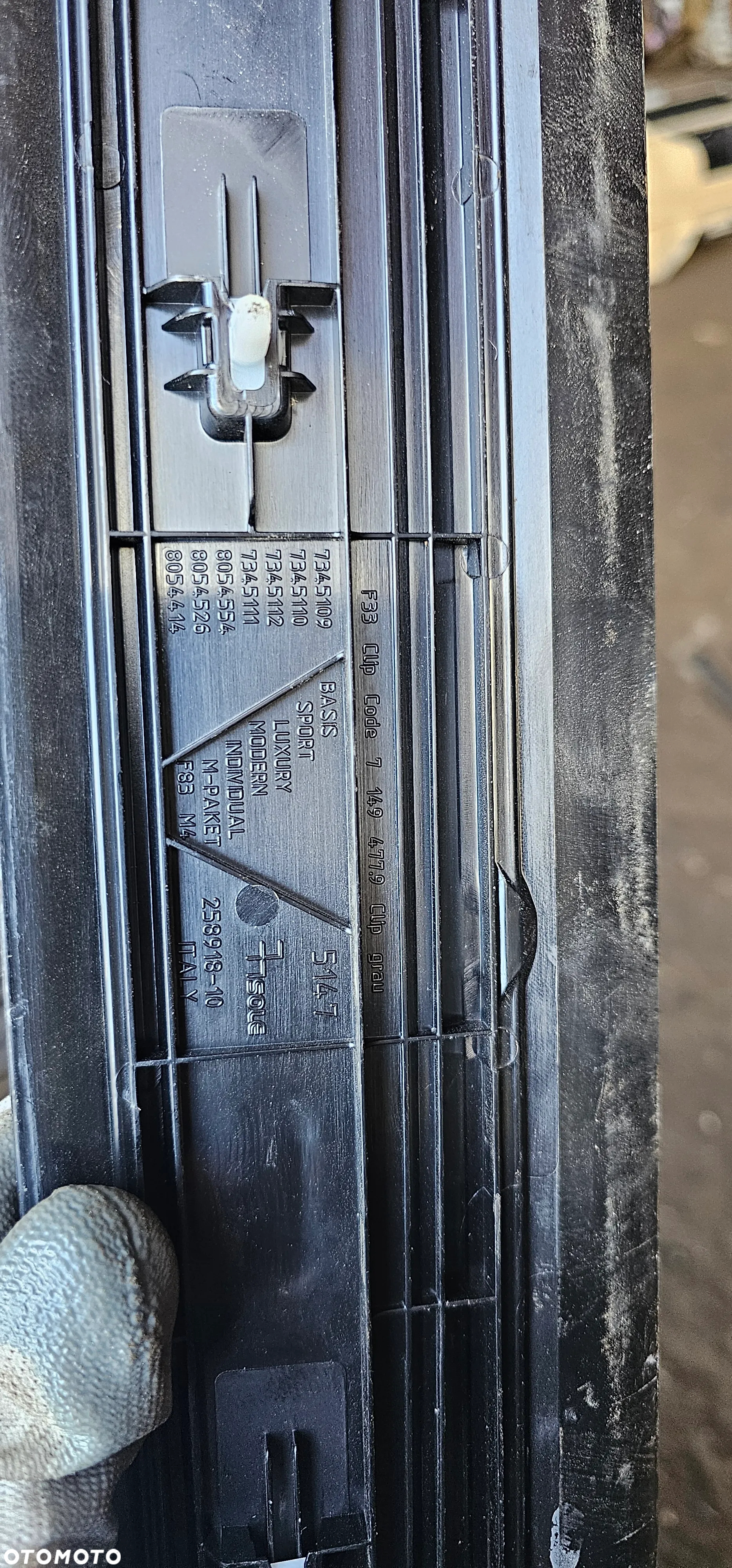 Listwa progowa nakładka Bmw 4 F33 M Pakiet 258918 komplet - 6