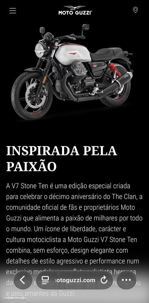Moto Guzzi V7 Stone Ten  850 Edição Limitada/Troco HD - 18