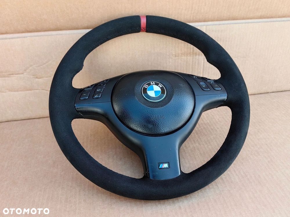 Kierownica BMW e46 M3 e39 M5 e53 x5 multifunkcja M Sport alcantara - 2