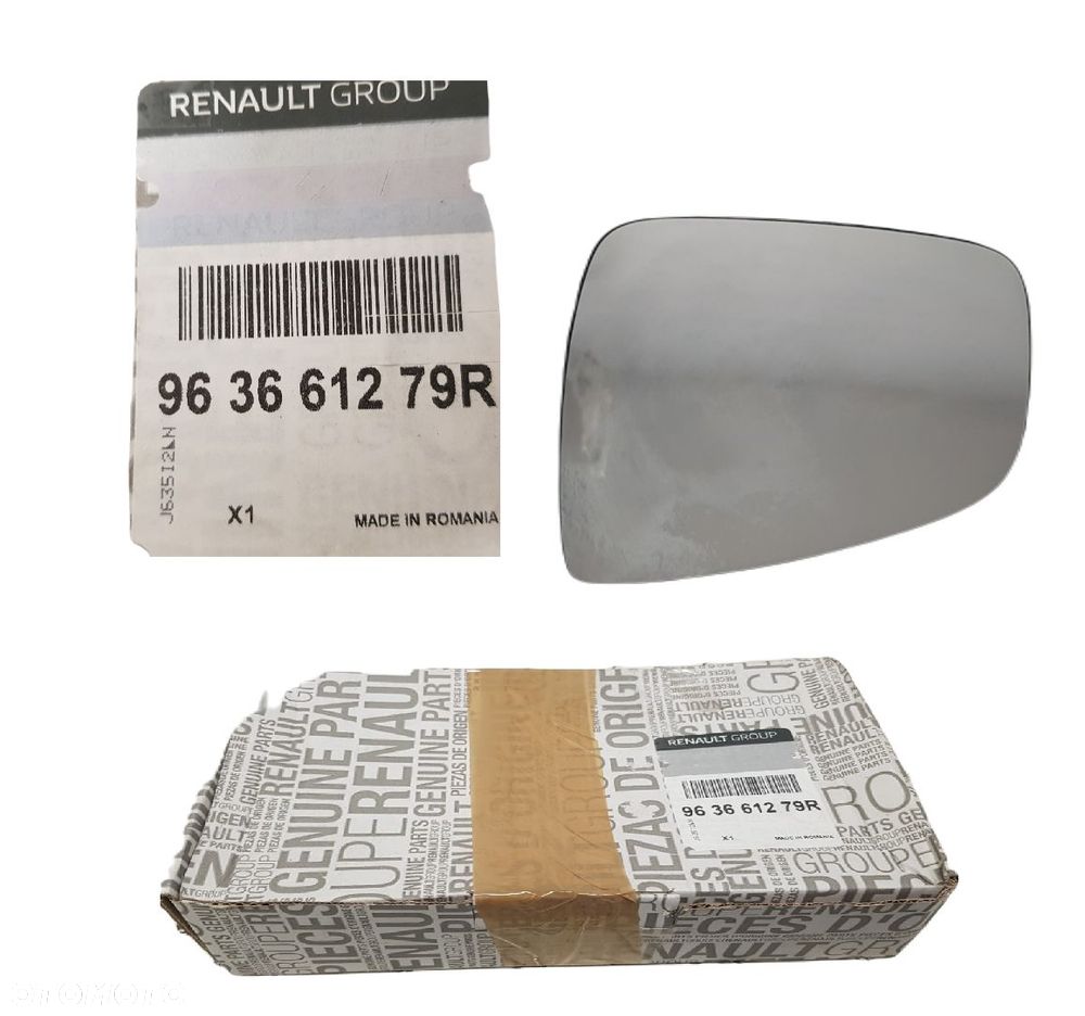 FABRYCZNIE NOWY ORYGINALNY WKŁAD LUSTERKA LEWY LEWA DACIA SANDERO II LOGAN 2 MCV 12-20  963661279R - 1