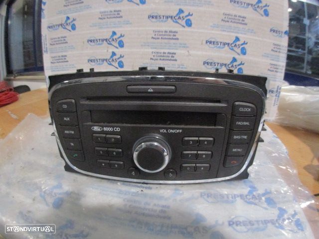 Radios 7M5T18C815BC FORD FOCUS 2 SW FASE 2 2010 1.6TDCI 90CV 5P PRETO ORIGINAL FOMOCO SINGLE CD KW2000 - 1