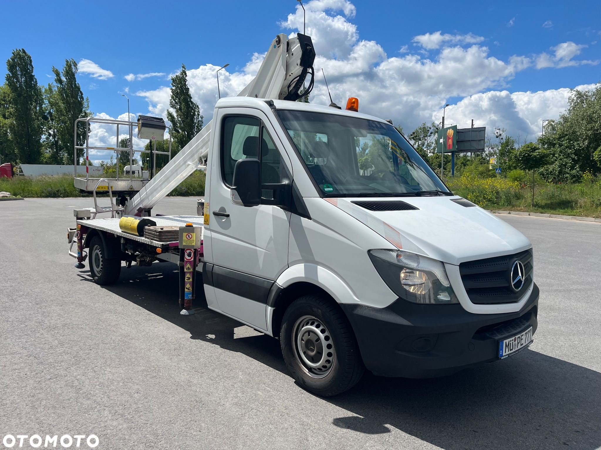 Mercedes-Benz Podnośnik Koszowy Zwyżka GSR 180T 18 metrów 13 metrów w Bok!Super Stan! UDT! jak Wumag Ruthmann Multitel! Kosz 300KG - 3