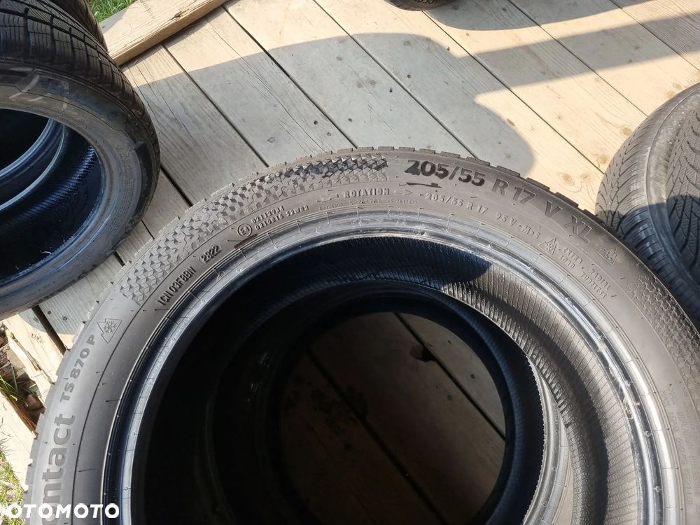 Opony Continental WinterContact TS870P 205/55R17 95V 2022r,6,5mmx2 bdb stan - 7