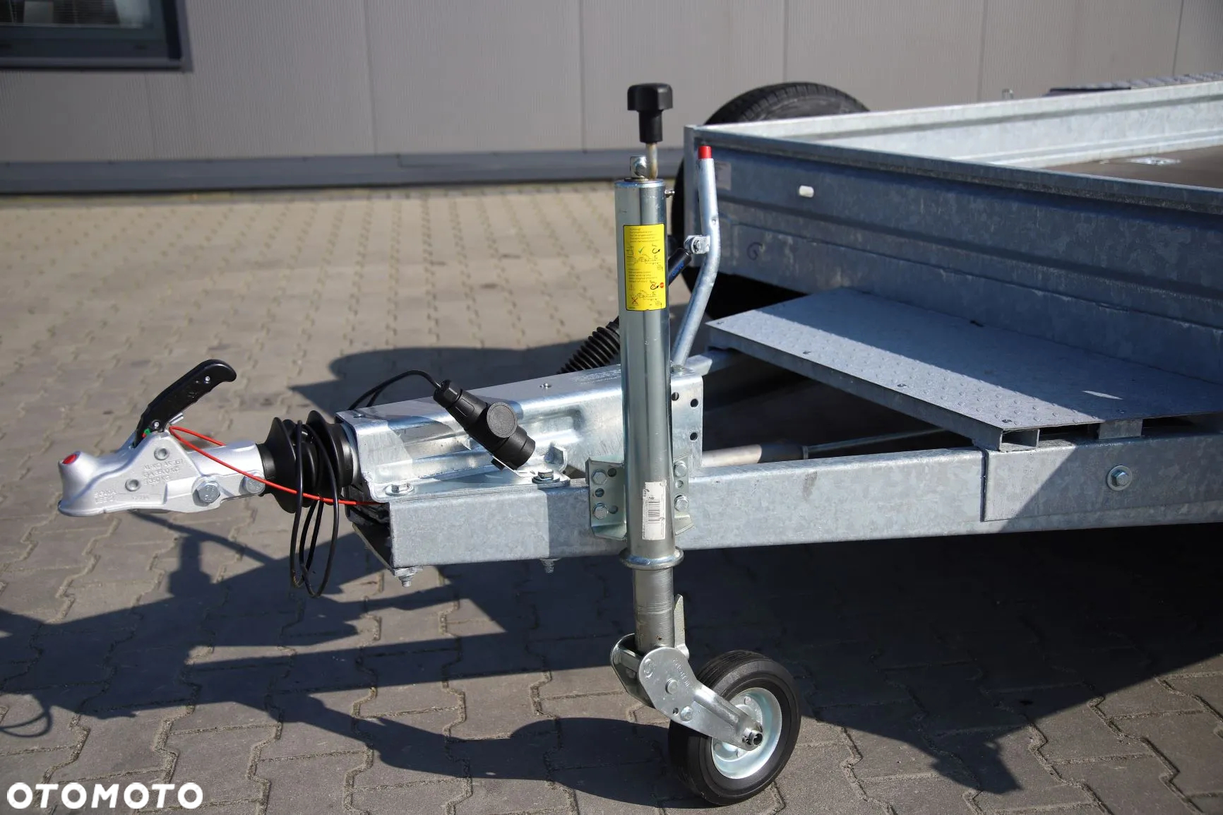 Niewiadów Przyczepa pod minikoparkę/sprzęt budowlany 450x190x25cm Podjazdy 2m stal 3 OSIE DMC 3500kg BARDZO MOCNA!!! - 9