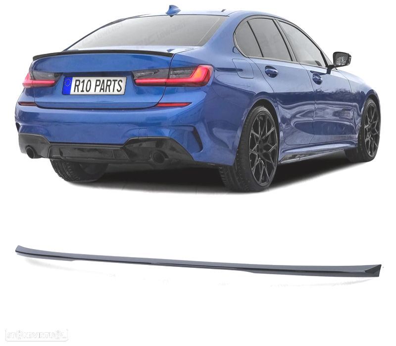 SPOILER AILERON BMW G20 LOOK M PRETO BRILHANTE - 1